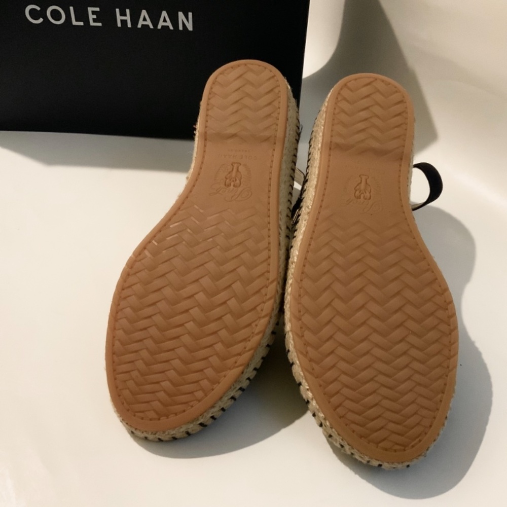 COLE HAAN CLOUDFEEL ESPADRILLE MARINE BLUE SANDALS - Picture 9 of 10